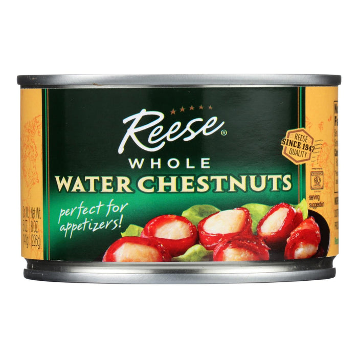 Whole Reese Water Chestnuts - (Pack of 24) - 8 Oz.