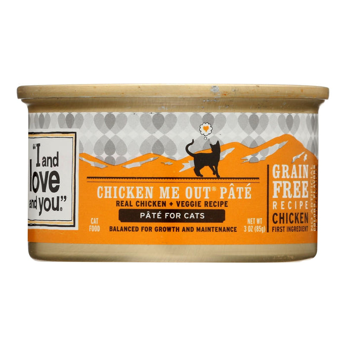 I and Love and You Chicken Me Out Wet Food, 3 Oz. (Pack of 24)