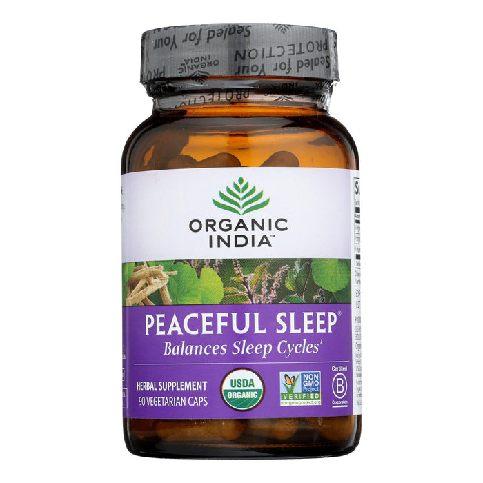 Organic India Peaceful Sleep Supplement (90 Capsules)