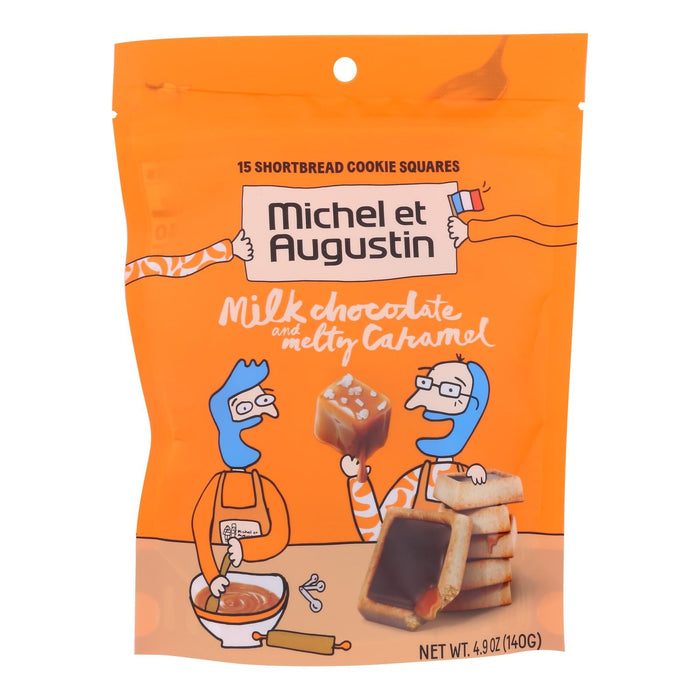 Michel Et Augustin Chocolate Caramel Shortbread Cookies, 6 x 4.9 Oz.