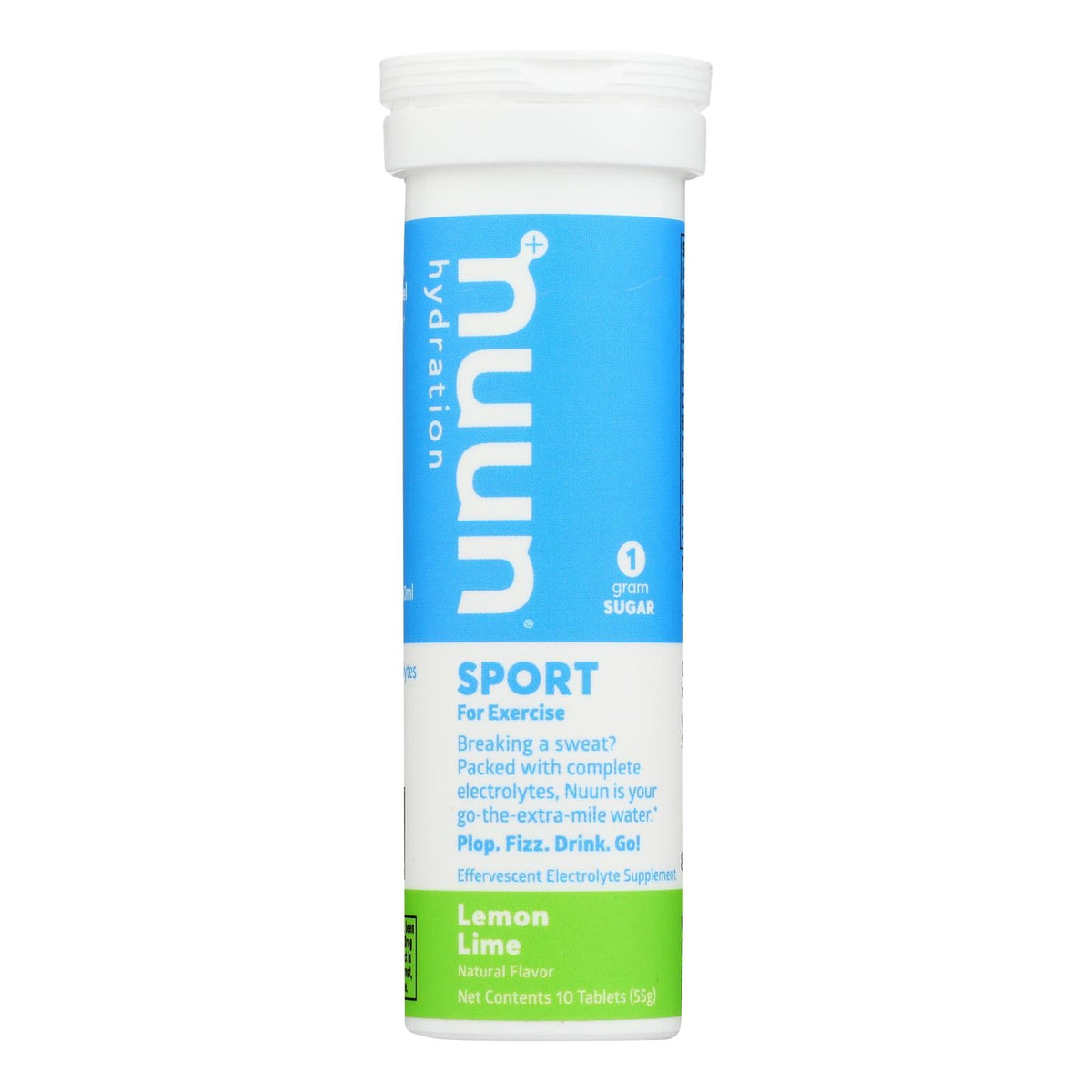Nuun Energy Hydration Drink Tabs, Lemon-Lime (Pack of 8)