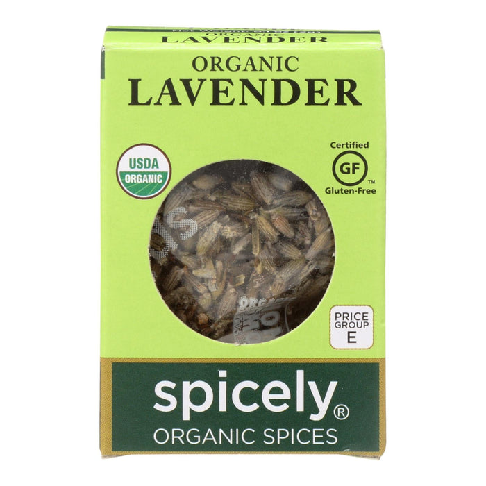 Spicely Organics Premium Organic Dried Lavender, 6-Pack 0.1 Oz. Cases