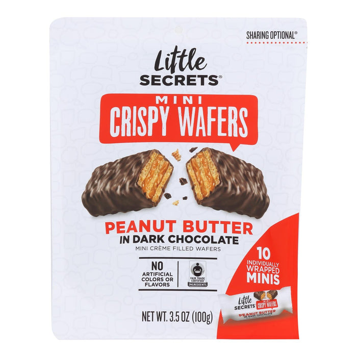 Little Secrets Crispy Wafers Dark Chocolate PB (6-Pack, 3.5 Oz. Each)