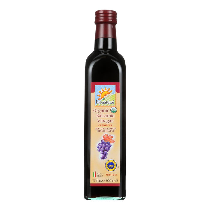 Bionaturae Organic Balsamic Vinegar of Modena, 17 Fl. Oz. (Pack of 12)