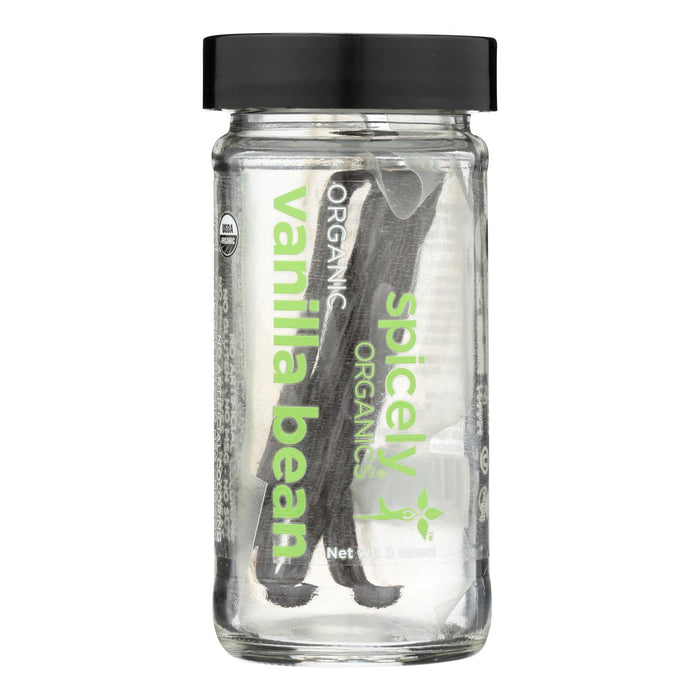 Spicely Organics USDA Certified Organic Vanilla Bean, 3 Packs of 2-Count