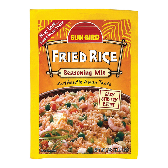 Sunbird Fired Rice Seasoning Mix For Flavorful Rice Side (Pack of 24) - 0.75 Oz.
