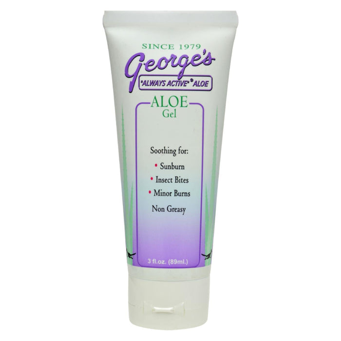 George's Aloe Vera Gel (3 Oz.) - Soothing Relief for Sunburn, Bites & More