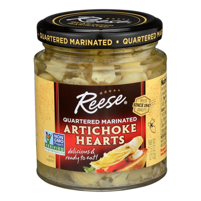 Reese Marinated Artichoke Hearts, 7.5 Oz (Pack of 12)