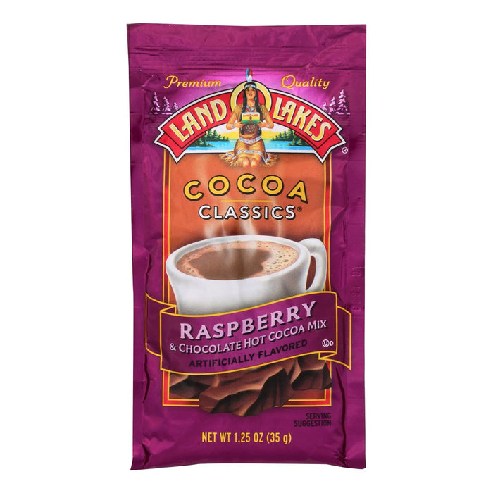 Land O Lakes Cocoa Classix Mix, Raspberry Chocolate, 1.25 Oz, Pack of 12