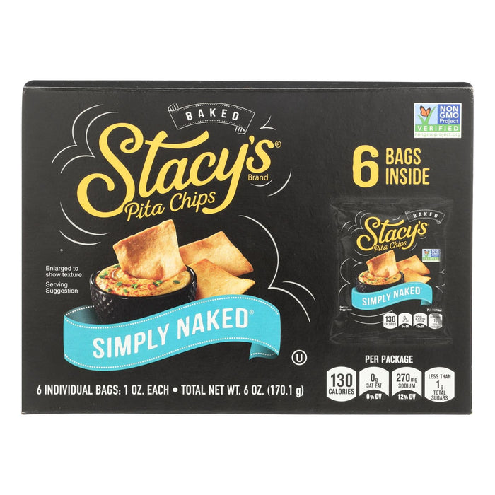 Stacey's Simply Naked Pita Chips - 72 Pack (1 Oz)