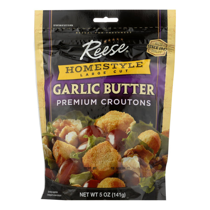 Reese's Mouthwatering Garlic Butter Croutons, 5 Oz. (Pack of 12)