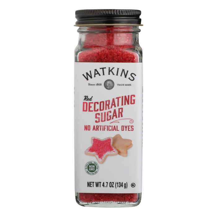 Watkins Red Decorating Sugar (3 - 4.7 Oz. Packs)