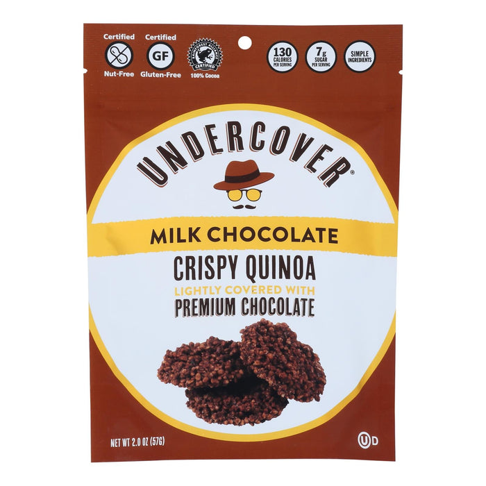 Undercover Quinoa Crispy Milk Chocolate (Pack of 12 - 2 Oz.)