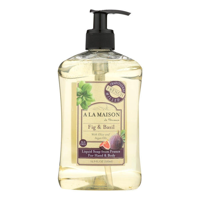 A La Maison French Liquid Soap - Enticing Fig & Basil - 16 Oz