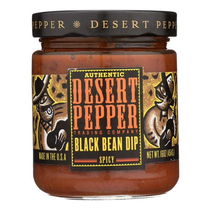 Desert Pepper Trading Black Bean Dip, (Pack of 6) - 16 oz
