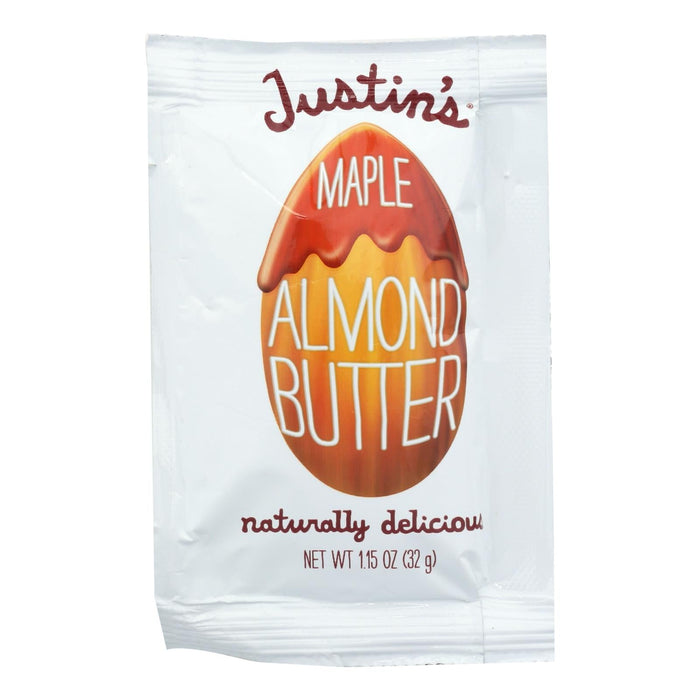 Justin's Unsweetened Maple Nut Almond Butter 10 Pack, 1.15 Oz Each