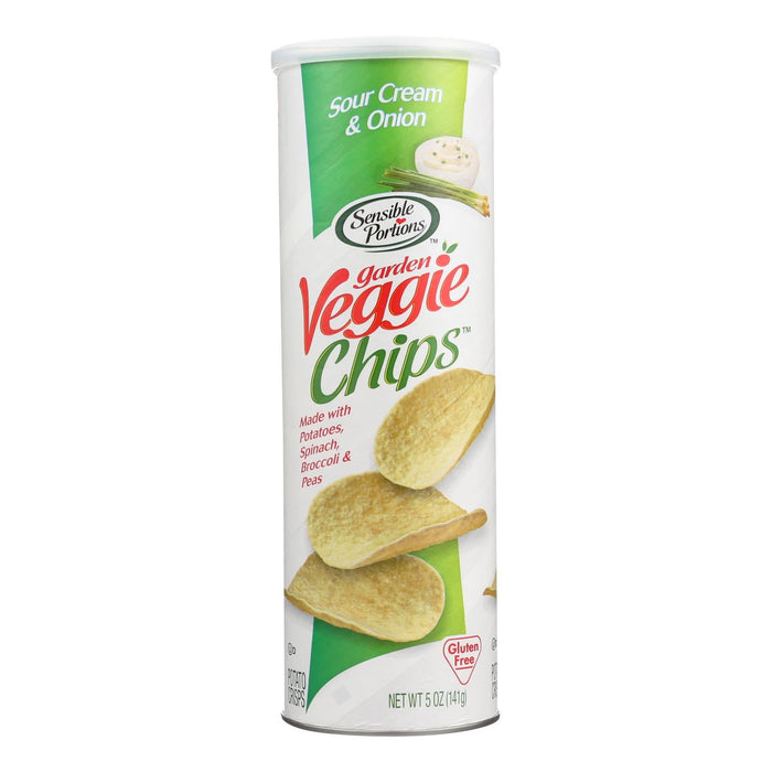 Sensible Portions Garden Veggie Chips In Canister, Pack of 12 - 5 Oz.