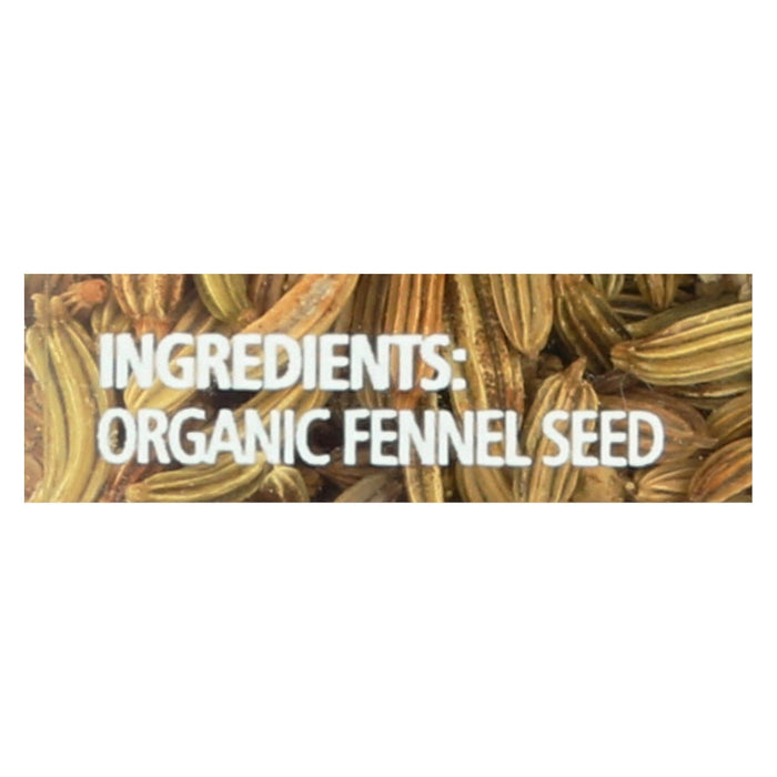 Simply Organic Fennel Seed, 1.9 oz, Pack of 6