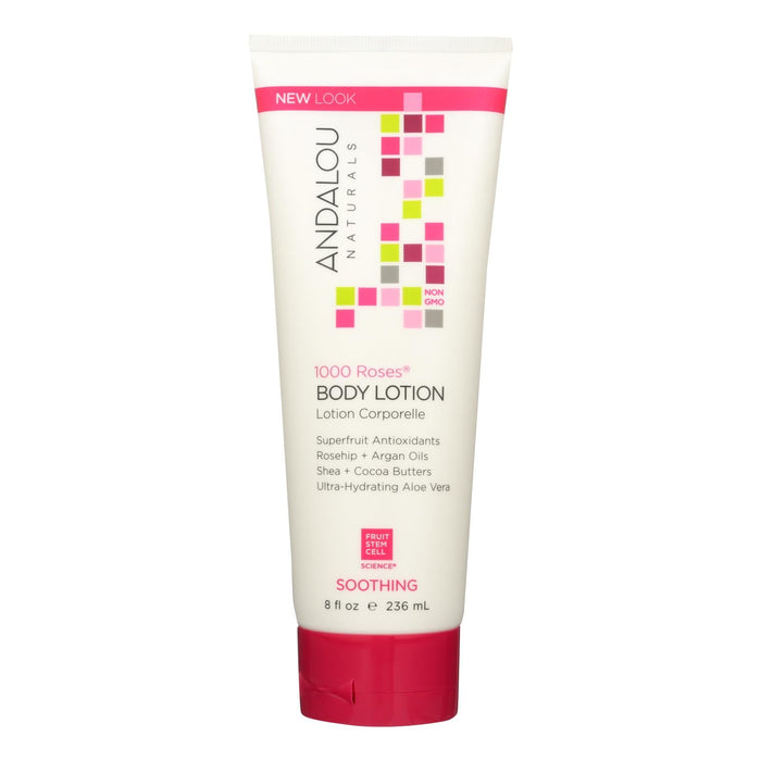 Andalou Naturals 1000 Roses Soothing Body Lotion, 8 Oz