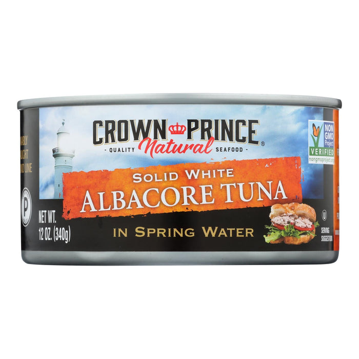 Crown Prince Albacore Tuna in Spring Water (Pack of 12) - Solid White, 12 Oz.