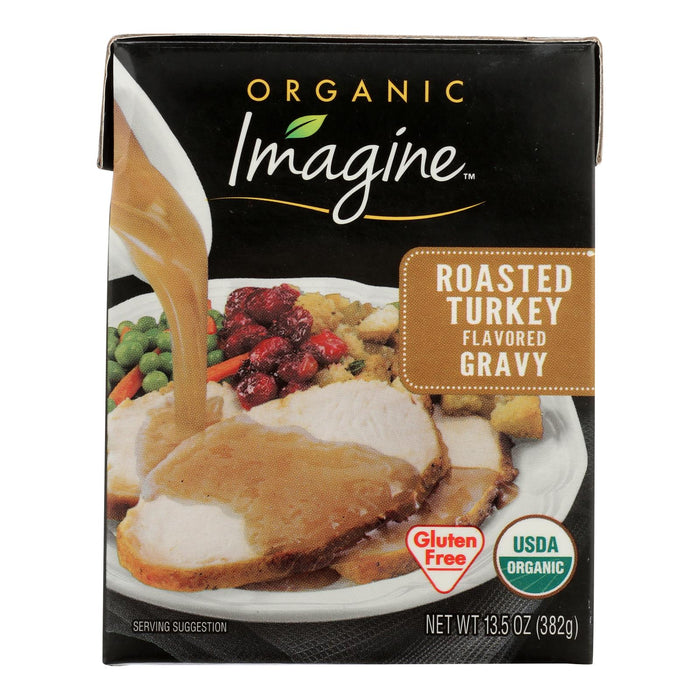 Imagine Foods Organic Roasted Turkey Gravy Pack of 12, 13.5 Oz