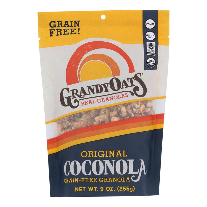 Grandy Oats Organic Coconola Granola, 9 Oz., (Pack of 6)