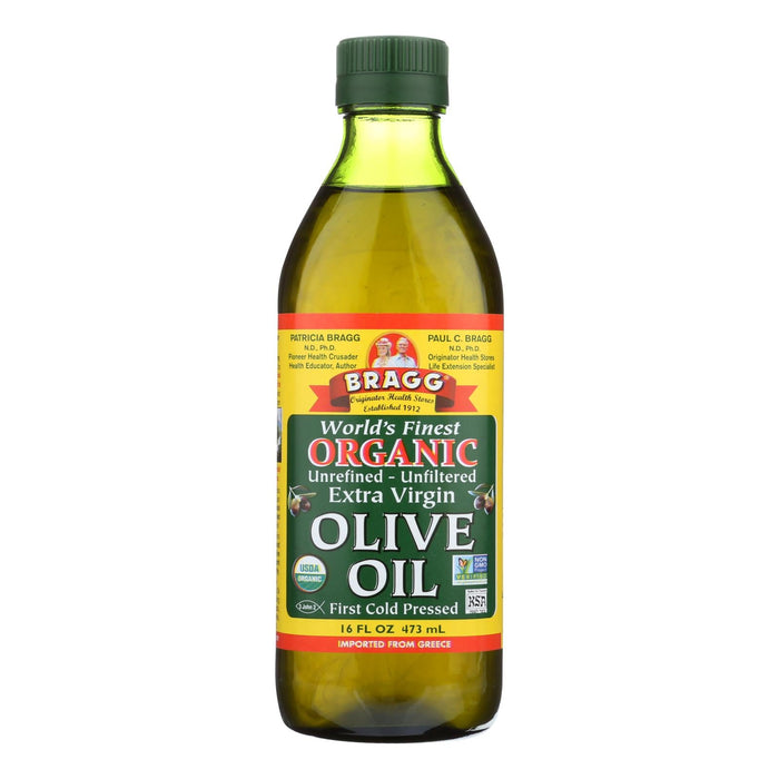 Bragg Organic Extra Virgin Olive Oil, Pack of 12 - 16 oz