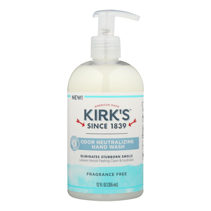 Kirk's Fragrance-Free Hand Soap - Gentle Cleansing for Sensitive Skin, 12 Fl Oz