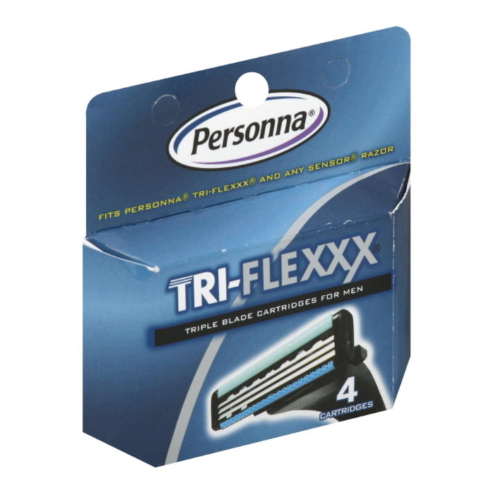 Personna Tri-Flexxx Men's Razor Blades (Pack of 4)