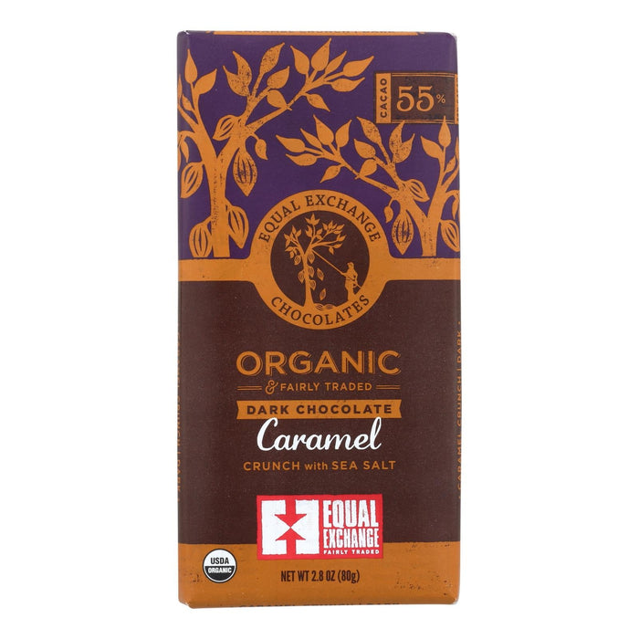 Organic Chocolate Bar with Sea Salt & Caramel, 12-Pack, 2.8 Oz.