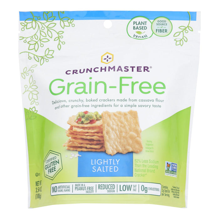 Crunchmaster Cracker Green Free Light Salt (Pack of 12 - 3.54 Oz.)