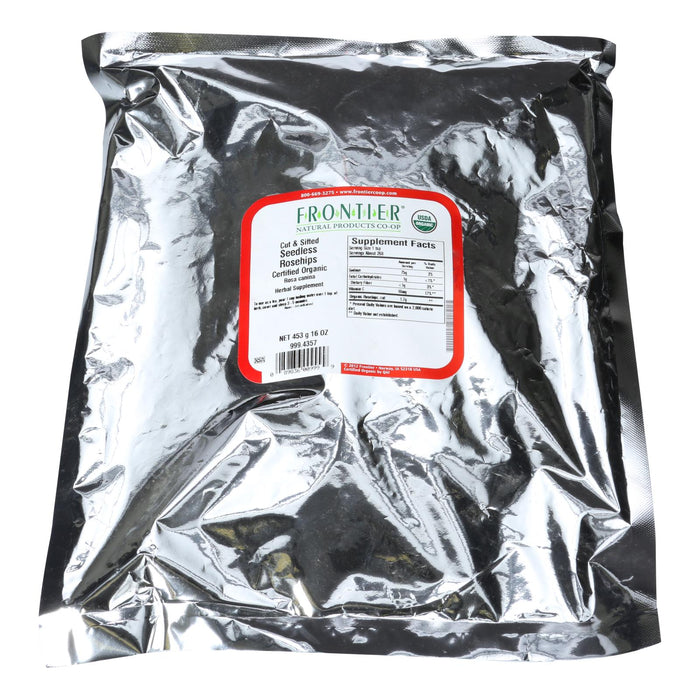 Frontier Herb - Organic Rosehips - Seedless Cut and Sifted