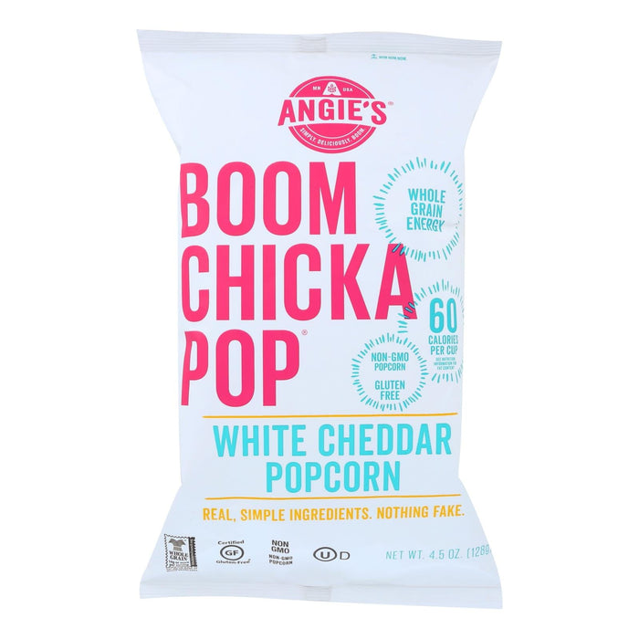 Angie's Kettle Corn: Boom Chicka Pop White Cheddar Popcorn, 12 Pack, 4.5 Oz. Each