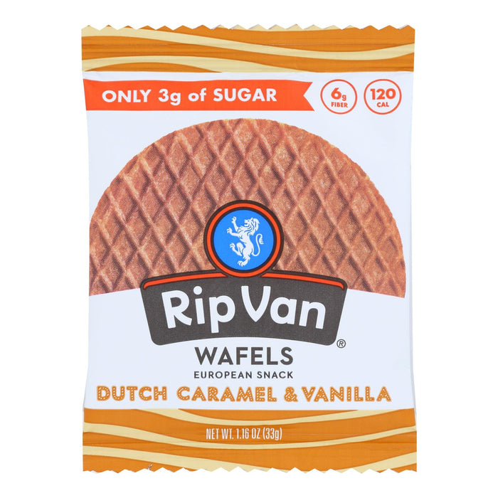 Rip Van Wafels Dutch Caramel Vanilla Wafels, 12-Pack, 1.16 Oz Each