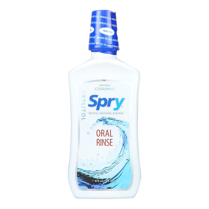 Spry Natural Oral Rinse, 16 Fl Oz | Cool Mint