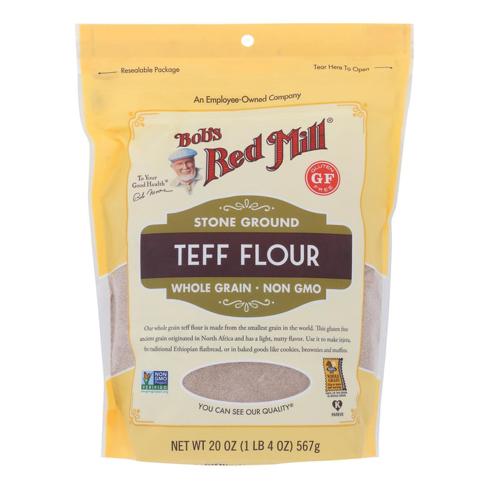 Bob's Red Mill Gluten-Free Teff Flour, Pack of 4 (20 oz. Each Bag)