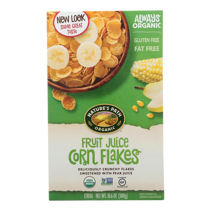 Nature's Path Organic Corn Flakes, Fruit Juice Sweetened, 10.6 Oz. (Pack of 12)