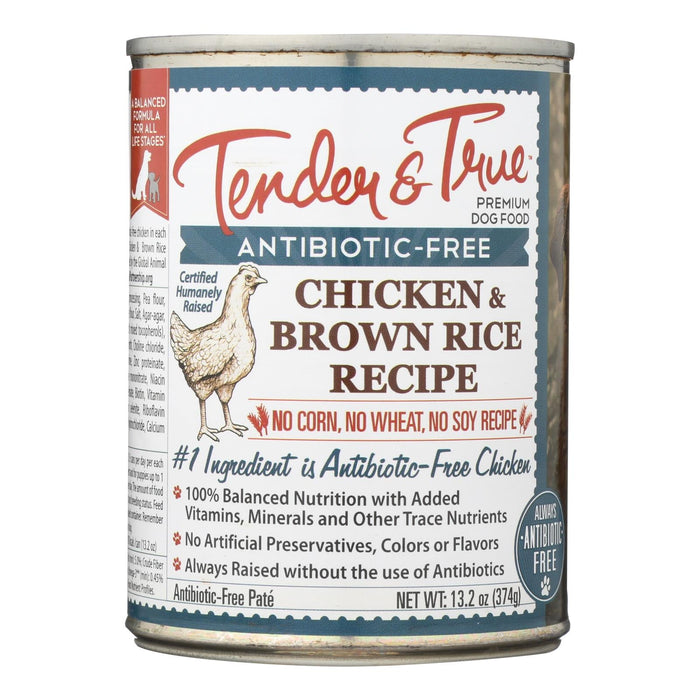 Tender & True Dog Food: Chicken & Brown Rice (12 x 13.2 Oz)