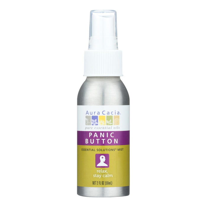 Aura Cacia Essential Solutions Panic Button Essential Oil Mist (2 Fl Oz)
