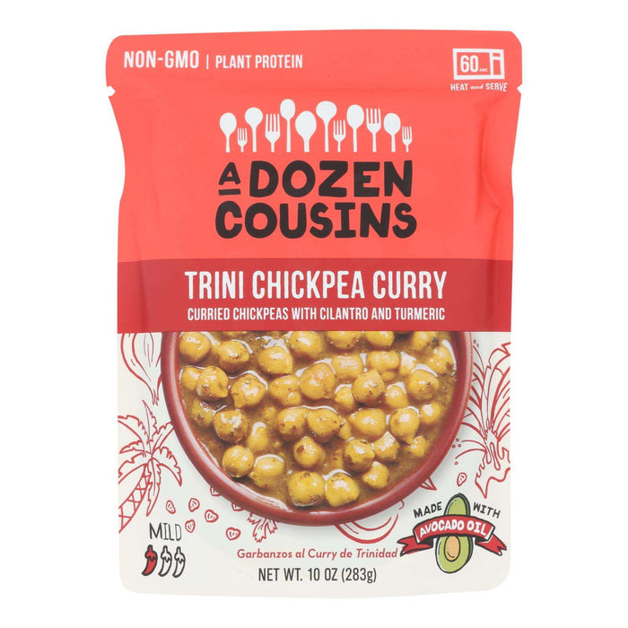 A Dozen Cousins Ready-To-Eat Trini Chickpea Curry (6-Pack, 10 Oz. Each)