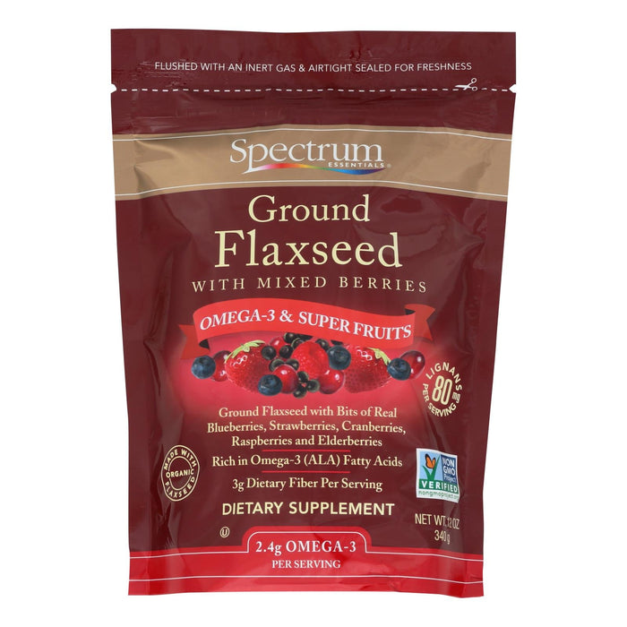 Spectrum Essentials Ground Flaxseed with Mixed Berries - 12 oz