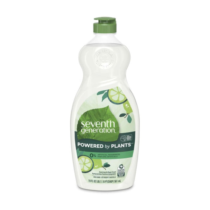 Seventh Generation Lime Ginger Dish Soap (Pack of 6 - 19 fl oz)