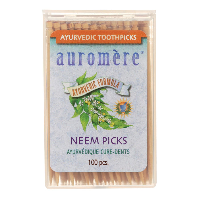 Auromere Ayurvedic Neem Toothpicks, 1200 Toothpicks