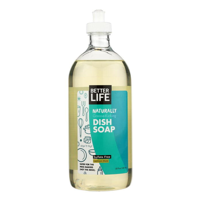 Better Life Lemon Mint Dish Soap, 22 Fl Oz