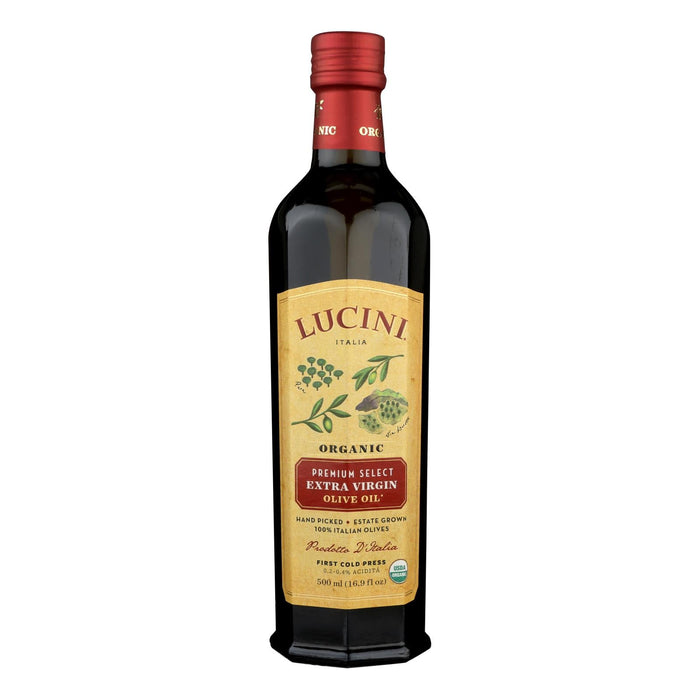 Lucini Organic Premium Select - Extra-Virgin Olive Oil (Pack of 6 - 16.9 Fl Oz.)