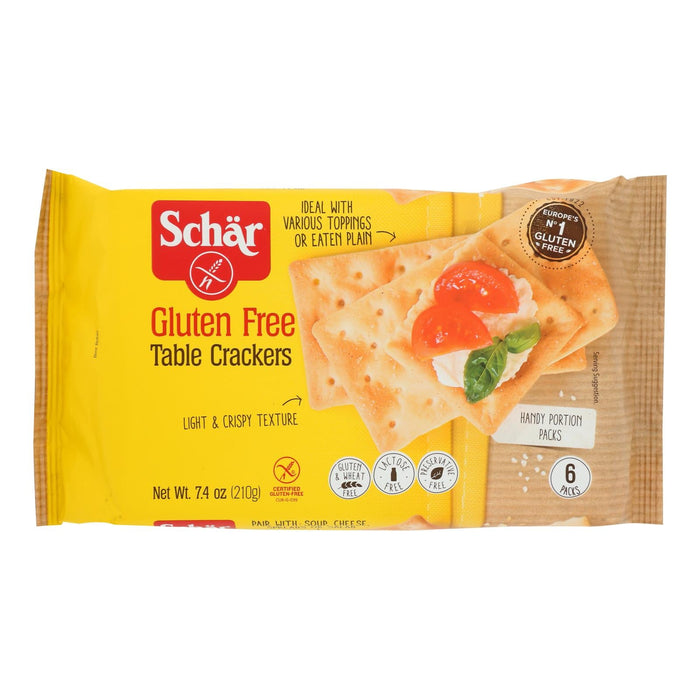 Schar Gluten-Free Table Crackers, 5 Packs of 7.4 Oz.