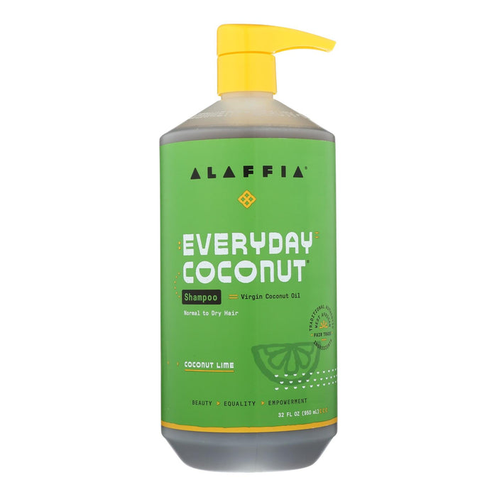 Alaffia Everyday Coconut Lime Shampoo, 32 Fl Oz