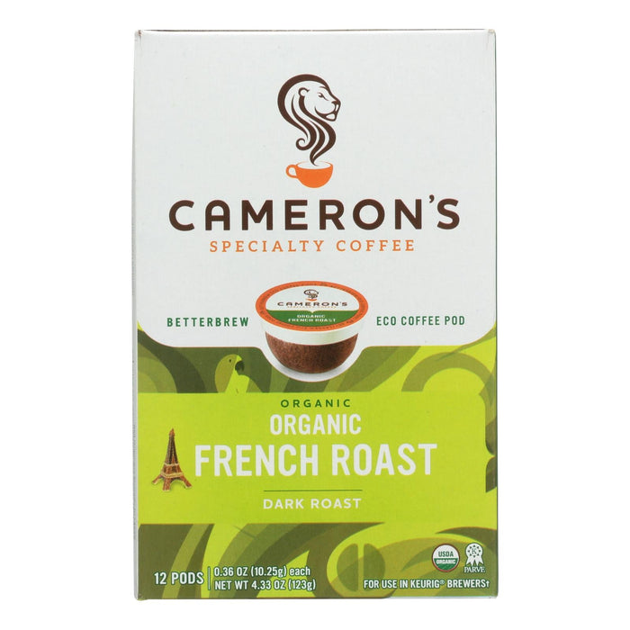 Cameron's Specialty Coffee, Organic French Roast, 72 Ct.