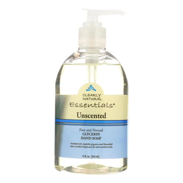 Clearly Natural Pure and Natural Unscented Glycerine Hand Soap - 12 Fl Oz