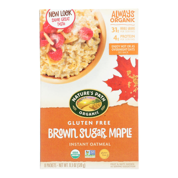 Nature's Path Organic Brown Sugar Maple Hot Oatmeal, 11.3 Oz. (Pack of 6)